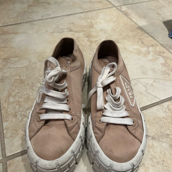 Prada double wheel nylon gabardine sneakers - Picture 2 of 3